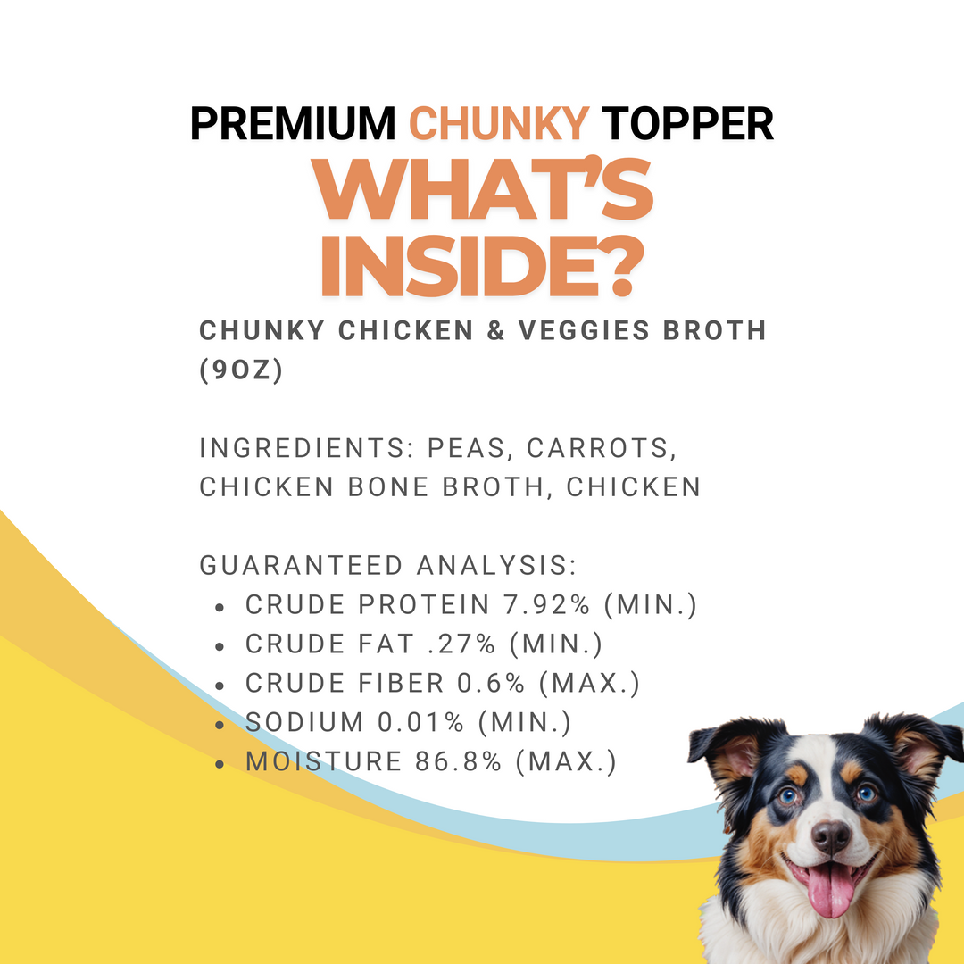 TOPZ Chunky Chicken & Veggies Bone Broth Topper - 3 Pack Pouch