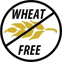 Topz Dog Food Premium Toppers and treats has no wheat icon