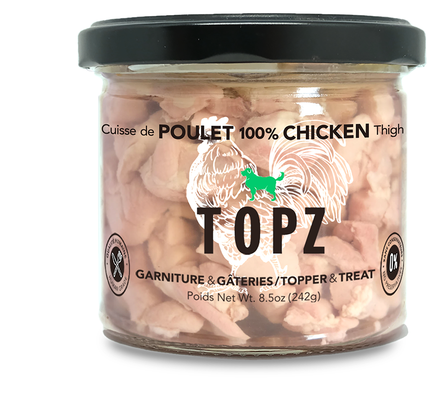Topz dog food premium meal toppers and treats chicken dry kibble topper 