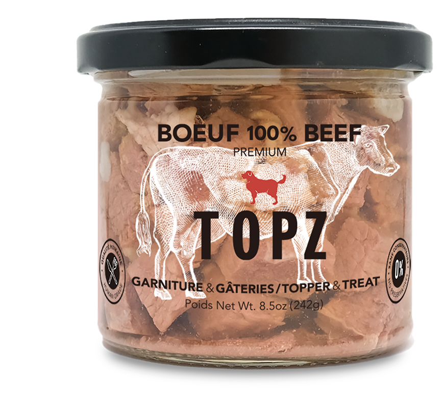 Topz dog food premium meal toppers and treats  beef meal topper 